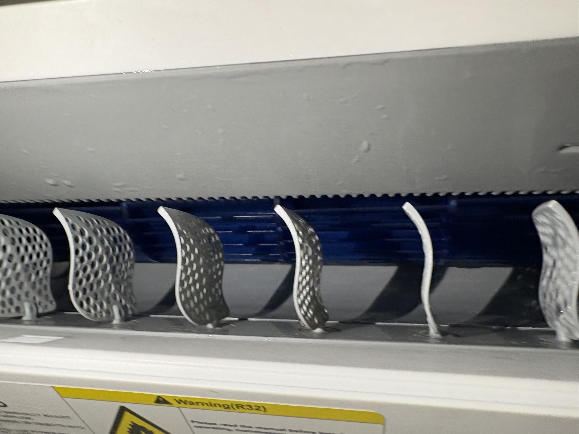 Megtisztított klíma ventilátor, garanciális munka